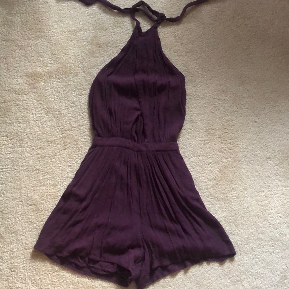 Hollister halter key open romper!